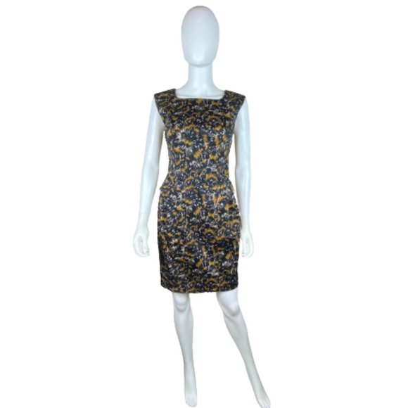 FRENCH CONNECTION Square Neck Pencil Dress Size 6 - Picture 1 of 10